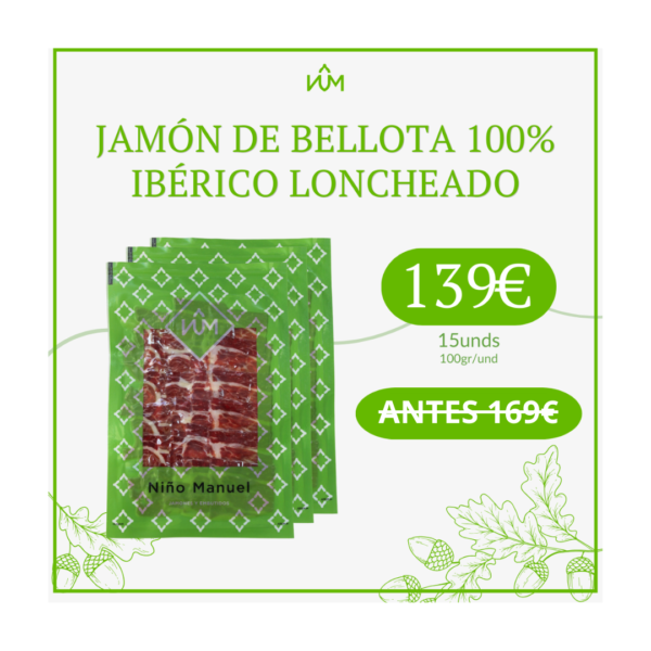 Jamón de Bellota 100% Ibérico Loncheado Tapas